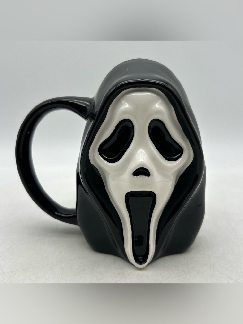 Scary Ghost Face Scream Sculpted Halloween 16 oz. Ceramic Mug (See Desc)